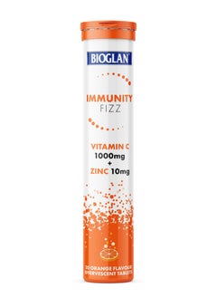 BIOGLAN Vitamin C Tablets Effervescent with Zinc Vitamin C 1000mg 20 Tablets  - Image 1