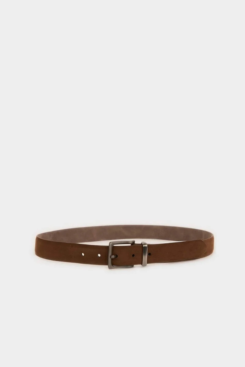 ديفاكتو Man Rectangle Clasp Faux Leather