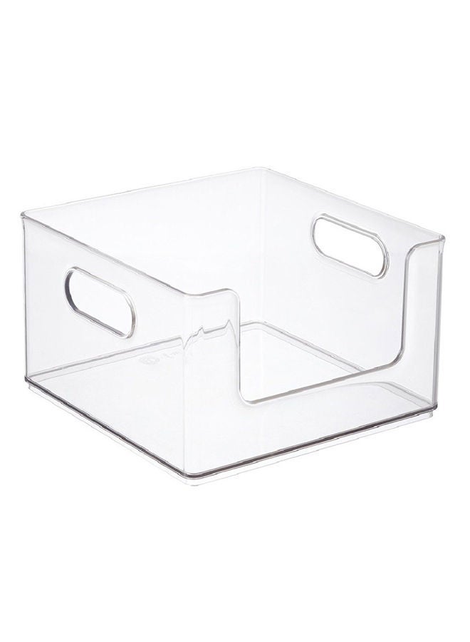 The Home Edit Open Front Stacking Pantry Bin Clear Plastic Storage Organizer Stackable Kitchen Cabinet Fridge Shelf Container for Food Snacks Fruits Space Saving Storage - Image 1