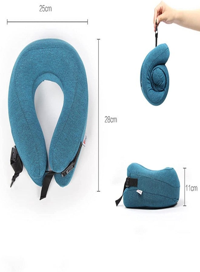 Aeoss Travel Pillow, Portable Neck Pillow Memory Foam Pillow, Removable Washable Multifunctional Head Support Pillow, for Kids Adults Aircraft Car Train Office - Image 2