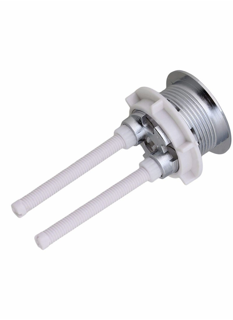Excefore - Dual Push Toilet Flush Button, Plastic Adjustable Top Water Tank Buttons Rods Button with 38mm Hole in the Cistern Lid, Thread for Replacement Accessories - Image 1