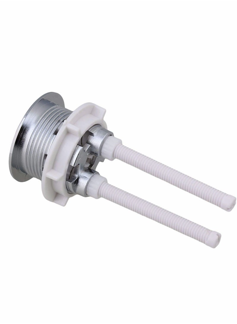 Excefore - Dual Push Toilet Flush Button, Plastic Adjustable Top Water Tank Buttons Rods Button with 38mm Hole in the Cistern Lid, Thread for Replacement Accessories - Image 1