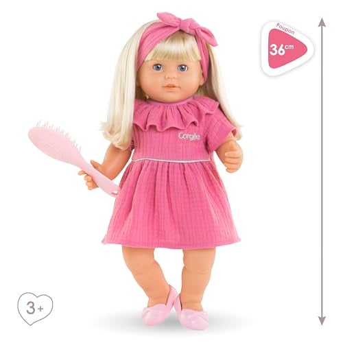 Corolle Jade  14 Soft Baby Doll with Vanilla Scent Pink Outfit  Sleeping Eyes for Girls Ages 18 Months Cute Reborn Realistic Baby Dolls for 2 Year Old Girls - Image 5