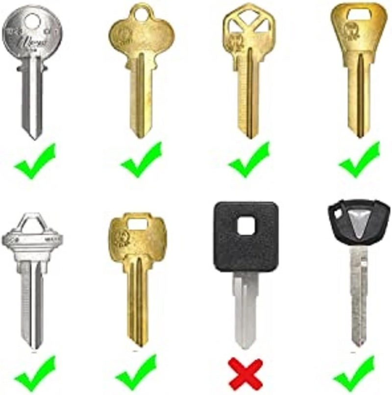 LABEL-LABEL-KEY-CAPS Label-Label Color-Coded Key Cap Covers + Free Key-Chain & Writable ID Tags – Stretchy Rubbery Fit for Most Keys (8 Pack Multicolor) - Image 2