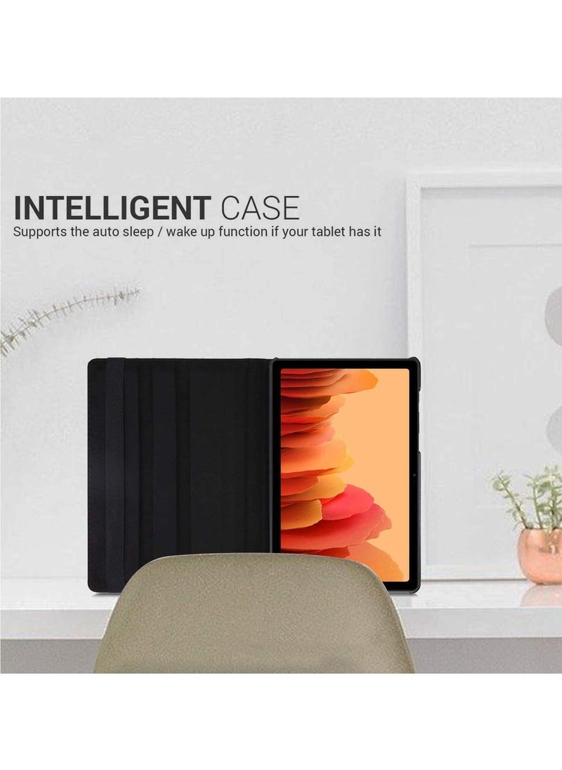 Generic - Galaxy Tab A7 Case, 10.4" 2020 Tab A7 case, PU Leather Smart Case 360 Degree Rotating case Smart Folio Book case For Samsung Galaxy Tab A7 10.4-inch 2020 case (SM-T500/T505/T507) (Black) - Image 1
