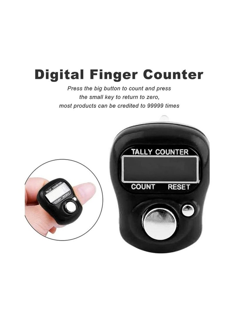 5 Digit LCD Electronic Digital Display Finger Hand Tally Counter Counting