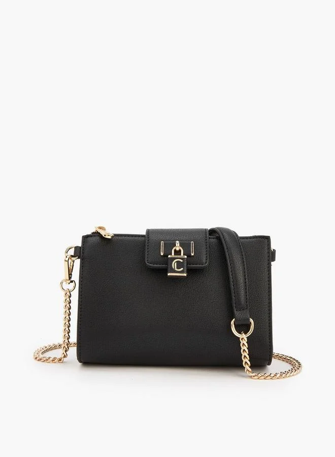 Le Confort Solid Crossbody Bag with Detachable Chain Strap