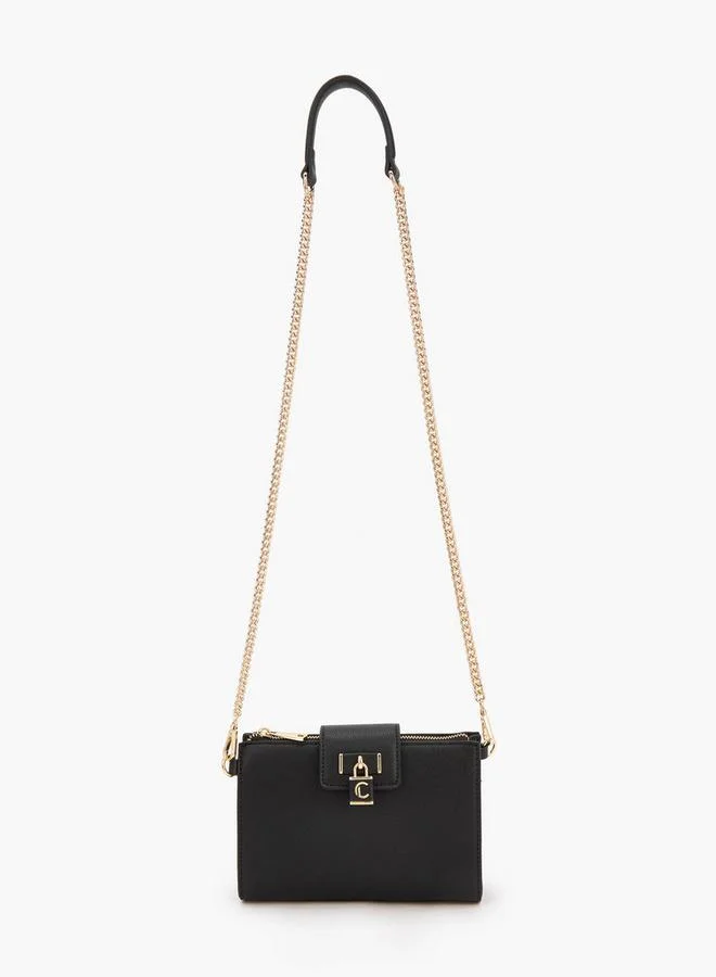 Le Confort Solid Crossbody Bag with Detachable Chain Strap