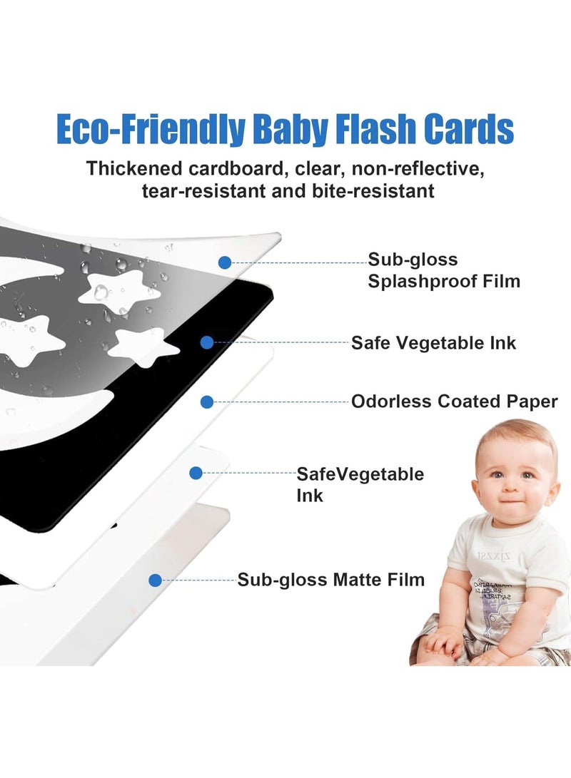 Baby Taqat for visual development in black and white, 20 sheets with 40 patterns, 0-3 months, 14 × 14.3 cm - Image 3