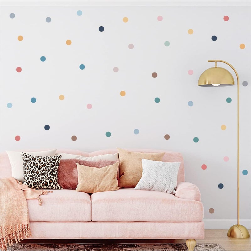 CELAENO Colorful Polka Dot Wall Decal Stickers - Image 1
