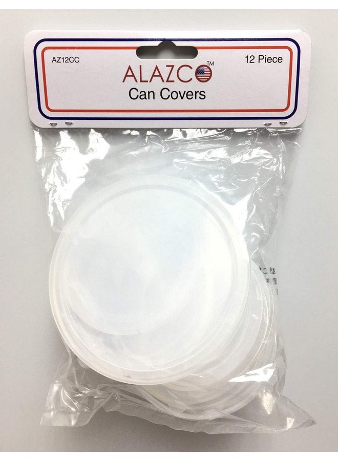 ALAZCO 12pc BPA-Free ALAZCO Can Covers - 2 Large 2 Medium 8 small Plastic Tight Seal Lids For Canned Goods or Pet Dog Cat Food Food Saver Reusable - Image 2