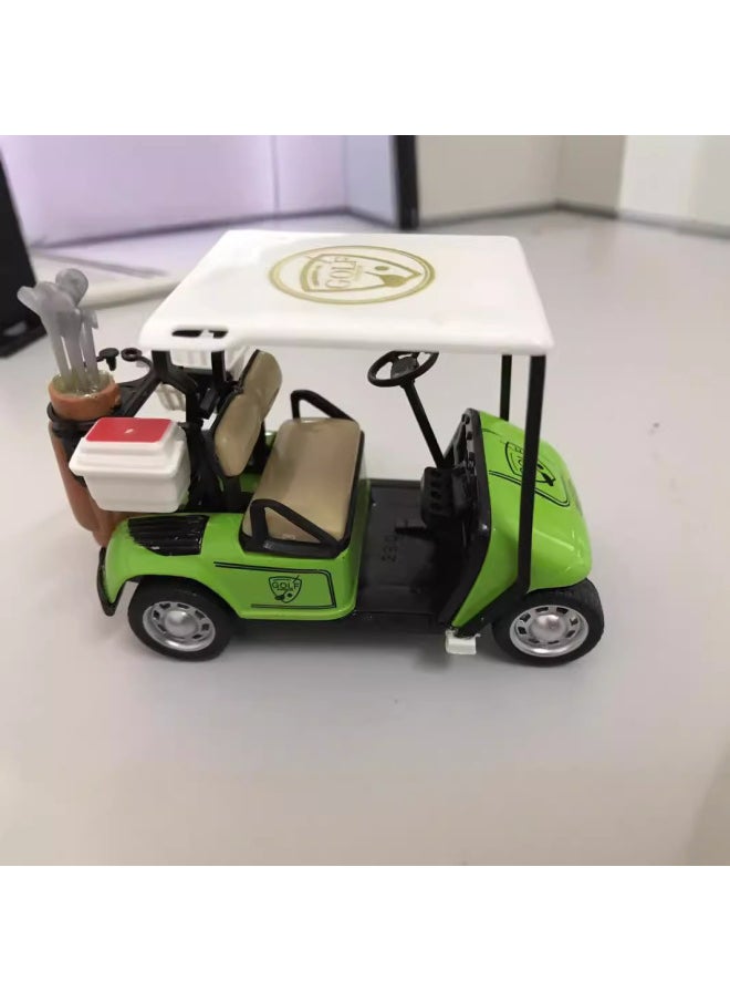 Alloy Car Toy Alloy Golf Cart Children's Alloy Car Toy Alloy Pull-back Car-Color:Alloy Back Golf Cart Red  - Image 5