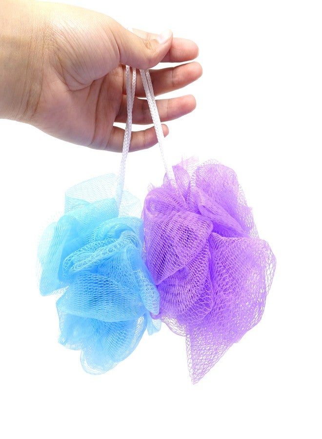 Honbay 5PCS Small Mesh Pouf Mesh Bath Shower Sponge for Travel and Business Trip - Image 4