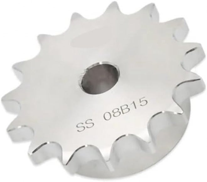 Pinion Gear Set,Motor Gear Teeth, 1Pcs 10-25 Tooth Stainless Steel 08B Chain Drive Sprocket Chain Gear Pitch 12.7mm(21Teeth) - Image 1