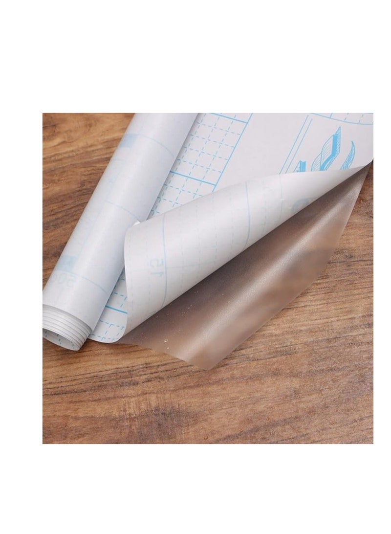 Terabyte غلاف كتاب شفاف ذاتي اللصق (5 ياردات) 1 لفة، جاهز للاستخدام، لفة خلفية لاصقة، مثالي للمدرسة، سهل التنظيف - Image 1