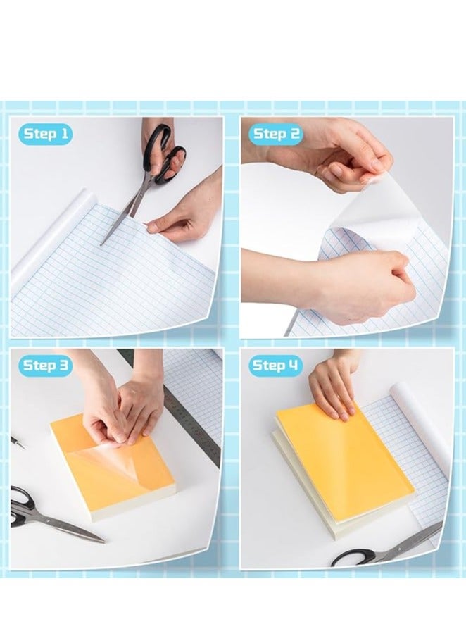 Terabyte غلاف كتاب شفاف ذاتي اللصق (5 ياردات) 1 لفة، جاهز للاستخدام، لفة خلفية لاصقة، مثالي للمدرسة، سهل التنظيف - Image 2