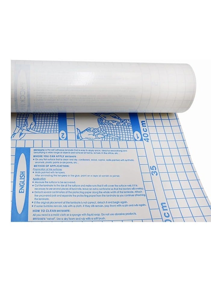 Terabyte غلاف كتاب شفاف ذاتي اللصق (5 ياردات) 1 لفة، جاهز للاستخدام، لفة خلفية لاصقة، مثالي للمدرسة، سهل التنظيف - Image 5