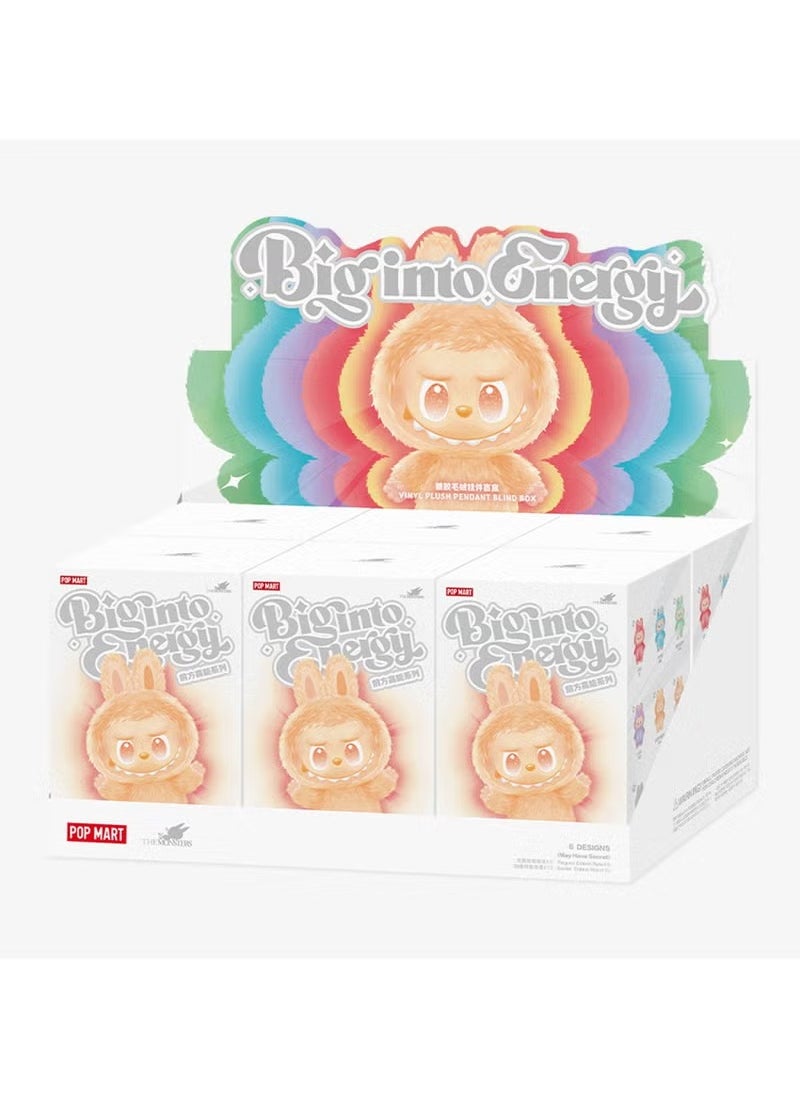 POP MART - 100% Authentic Labubu The Monsters Big into Energy Series Vinyl Plush Pendant (Whole Set) 6pc Blind Box original - Image 1
