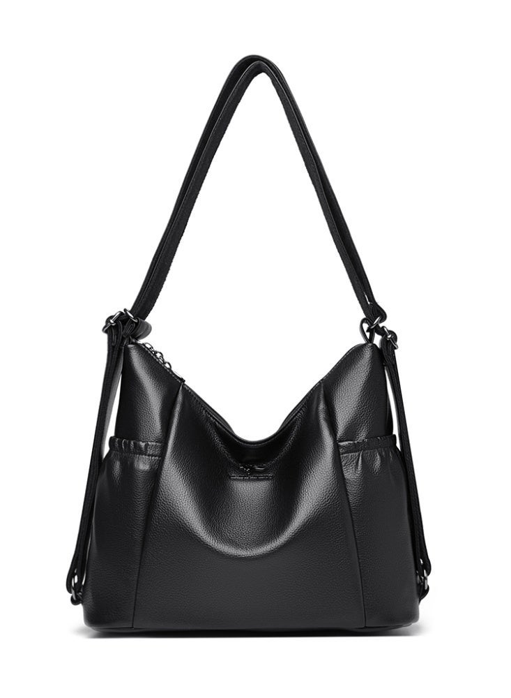 Large Capacity Shoulder Bag for Women, Fashionable Armpit Side Bag - Spacious Crossbody Purse for Work, College u0026 Travel Black - Image 1