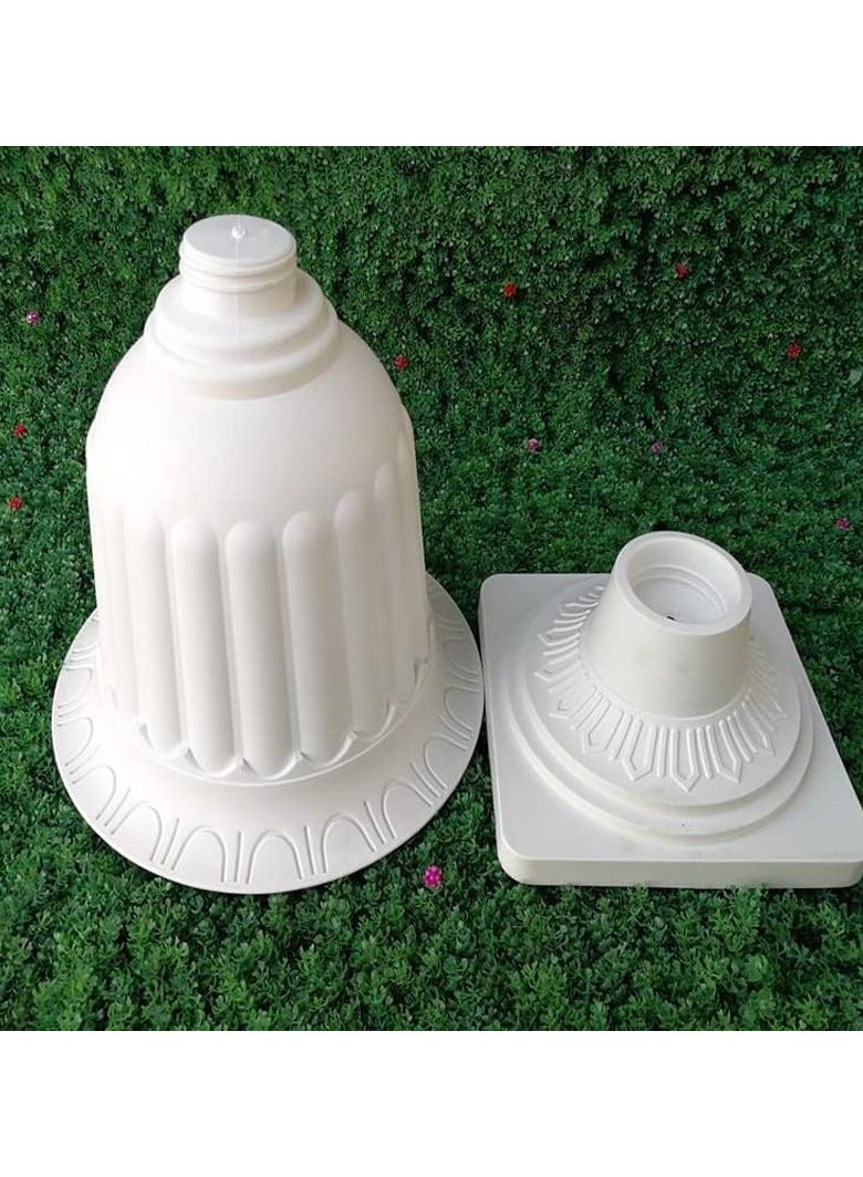 LINGWEI Decorative Plastic Planter Pot with Detachable Base Lightweight, Durable & Elegant Garden Flower Pot - Image 3