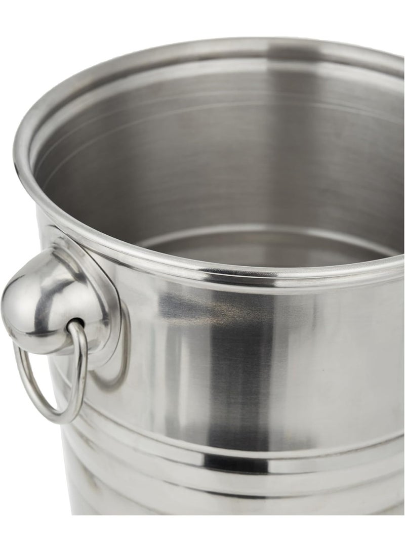 Sunnex Stainless Steel Wine Bucket Silver | Ice Bucket for Wine, Champagne & Beverage Cooling - Image 3