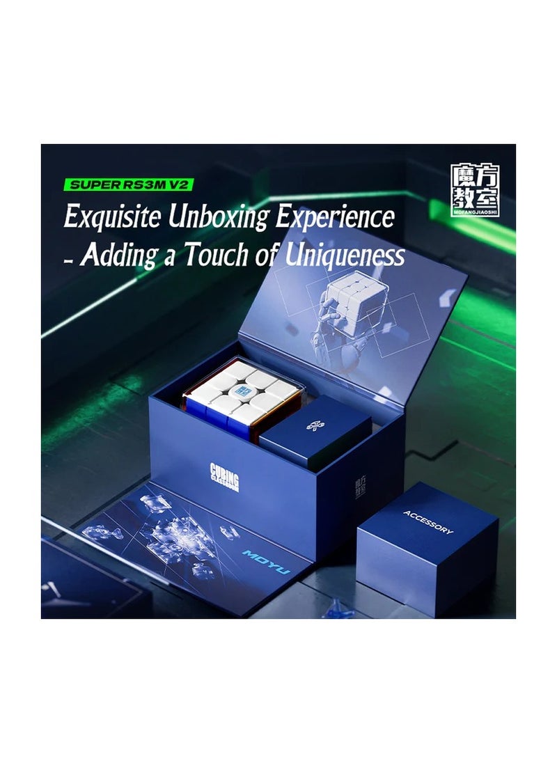 MoYu - MoYu Super RS3M V2 3x3 Maglev Ball Core UV Latest 2023 Version Magnetic Speedcube Stickerless Cube - Image 1