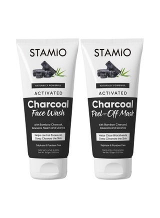 Activated Charcoal Face Wash And Peeloff Mask Combo For Men & Women Bamboo All Skin Types All Skin Types Bamboo Blackheads Whiteheads Dark Spots 200Gm (100Gm X 2) - pzsku/ZEC77E125260EA7E1210EZ/45/_/1720855022/78d821c2-4528-43c7-beee-bb36a7e3ff19