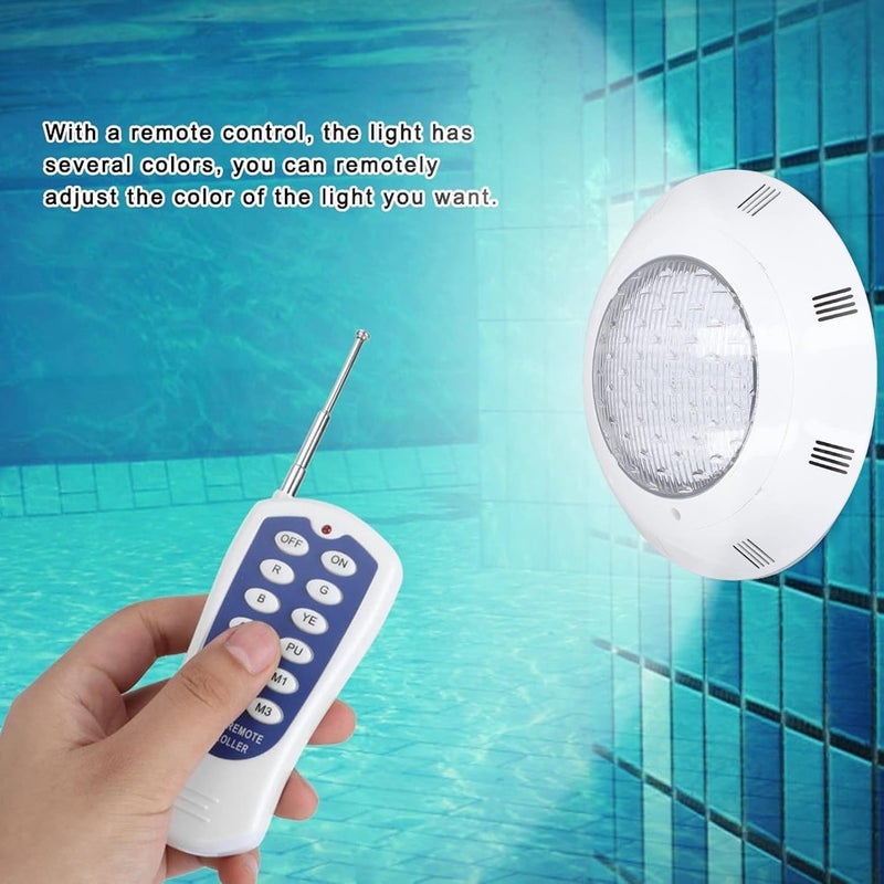 12W RGB LED Pool Light, AC/DC 12V, IP68 Waterproof with RF Remote Control - Image 3