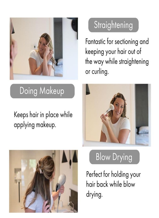 Framar Neutral Creaseless Hair Clips 10 pack - Professional Salon Hair Clips for Styling Sectioning, Hair Styling Clips, Hair Clip For Sectioning, Hair Sectioning Clips - Prevents Creases Or Dents - Image 3