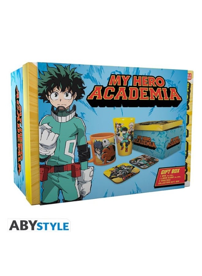 ABYstyle MY HERO ACADEMIA - Pack Glass XXL + Mug + 2 Coasters Heroes - Image 1