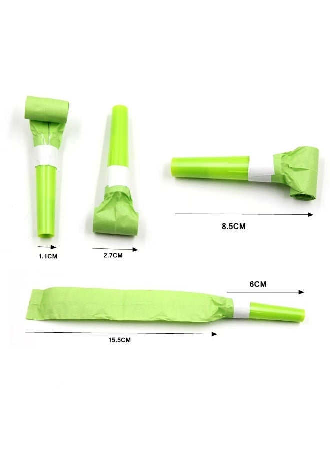 20 Pieces Blowouts Noisemakers, Funny Party Blowouts Blowers Musical Blowouts, Plastic Whistle, Party Horns Colorful Musical Paper Blowouts Whistles Party Supplies Decorative Toys, Random Color - Image 2