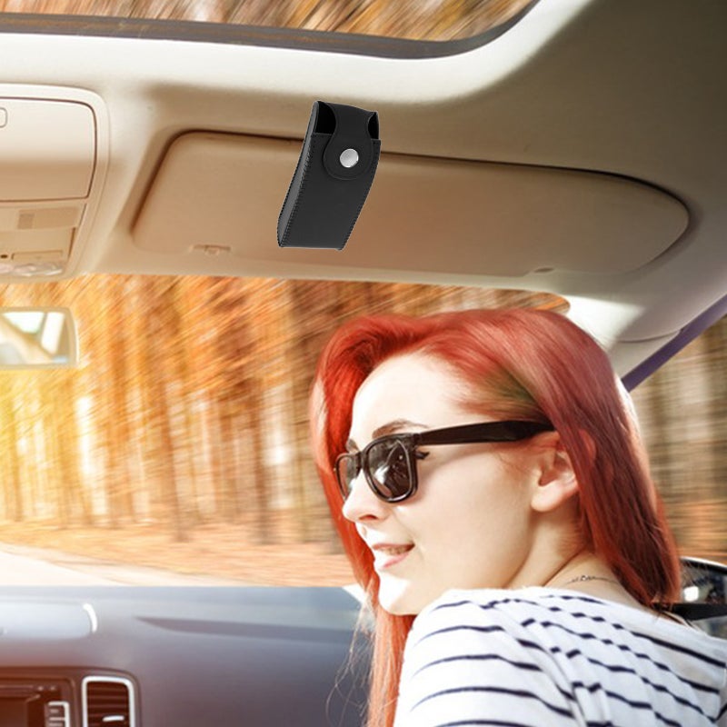 Car Sun Visor Glasses Box Sunglasses Eyeglasses Holder Car Glasses Storage Box - Image 2