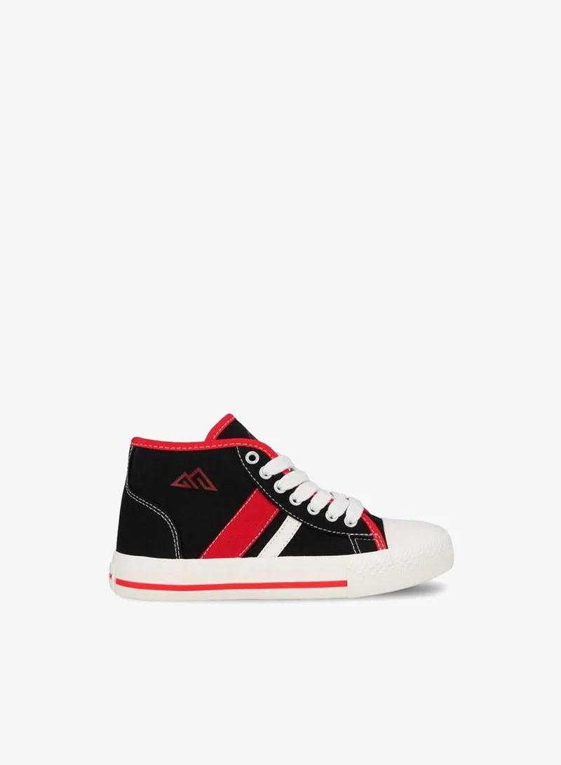 Boys Colourblock Lace-Up Ankle Sneakers