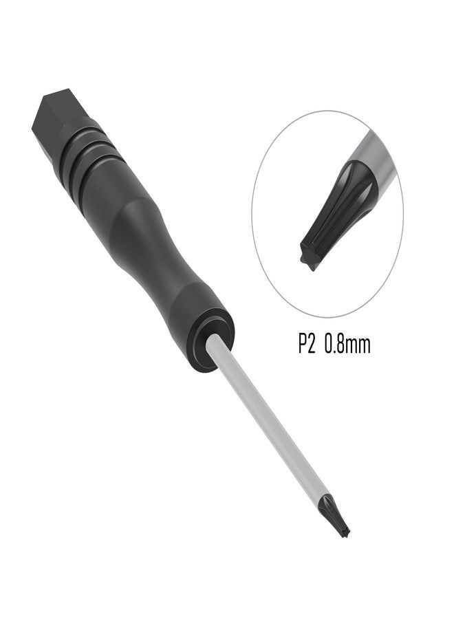 FOCMKEAS 5PCS Mini Pentalobe Screwdriver P2 0.8mm Compatible with iPhone, Small 5-Point Screwdriver Pentalobe 0.8mm Fits 5-point Pentalobe Screws, Non-magnetic - Image 4