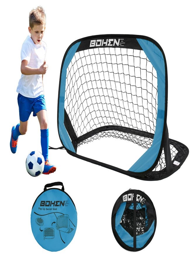 BOHEN Pop Up Soccer Goals for Kids-Foldable Portable Soccer Net for Outdoor Indoor Backyard Beach - Image 1