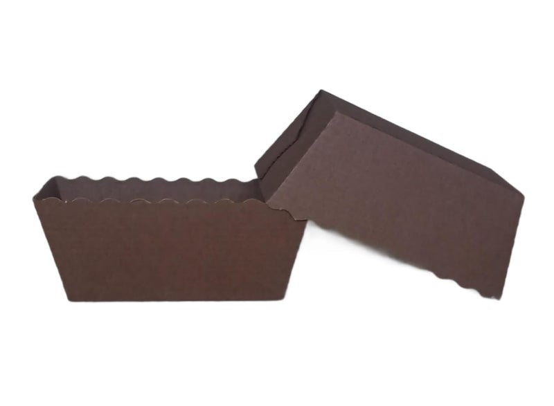 Baekence Baekence Bake and Serve Rectangular Brownie Mould Cake Mould Paper Mould 80100 GMS Pack of 40 pcs - Image 1