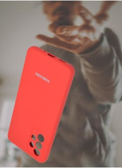 Logo Silicone Protective Cover for Samsung Galaxy A33 Slim Stylish Case with Inside Microfiber Lining  - Image 2