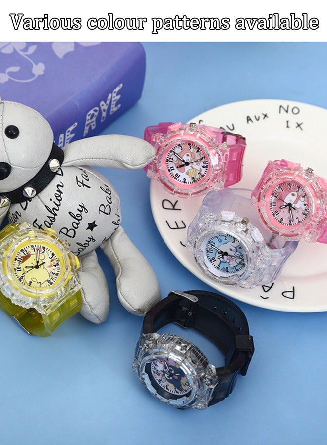 AZorb Watch for Kids Boys Girls Colorful LED Luminous Sport Children Students Teenagers Digital Pointer Quartz Watch Waterproof Silicone Band Gifts for 5-15 Ages Black  - Image 2