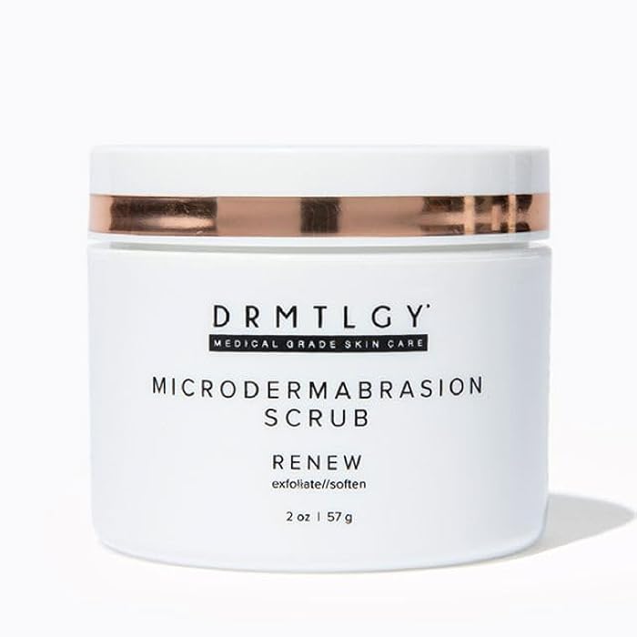 DRMTLGY Microdermabrasion Facial Scrub and Face Mask. Non-Abrasive Face Exfoliator Improves Acne Scars, Blackheads, Pore Size, and Skin Texture. 2 oz - Image 1