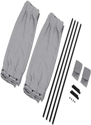 Aramox Car Window Curtain, 2 Pcs 50s Car Door Windshield Sun Shade Adjustable Side Window Curtain Sunshade Drape Visor Valance Curtain (Gray) - pzsku/ZEC787A4903BF857FF1AAZ/45/_/1717928868/84d7a3d9-4e92-4f6a-8898-b66217232f97