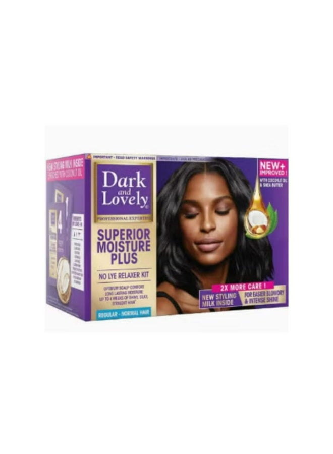 Dark & Lovely Hair Relaxer Superior Moisture Plus And Superior Moisture Plus No Lye Relaxer Kit Regular - Image 3