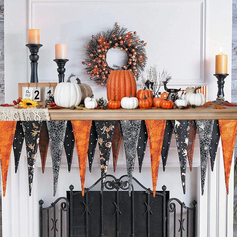 DearHouse DearHouse 12Pcs Thanksgiving Artificial Pumpkins Set Clearance  Fall Pumpkins with Maple Leaves for Autumn Thanksgiving Holiday Home Decor  - Image 3