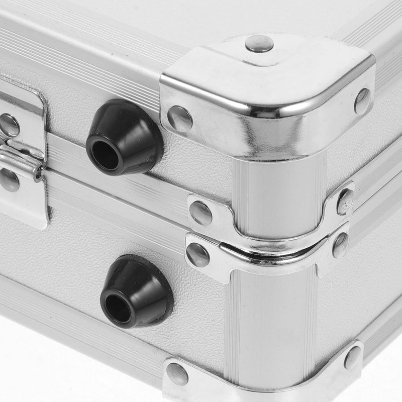 SHERCHPRY Aluminum Alloy Briefcase Small Portable Tool Box Metal Storage Case Handheld Organizer for Home and Workshop Safe Document Carrying - Image 3