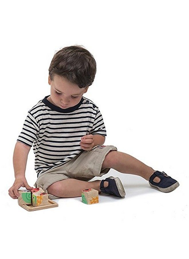 Tender Leaf Toys Baby Blocks 5 Pieces My First Wooden Jigsaw Puzzle With Storage Tray For Toddlers 18M+ - Image 4