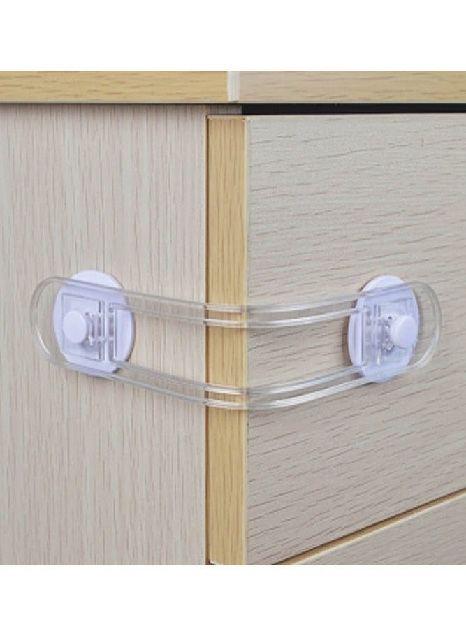 INSENSE Child safety lock, multifunctional anti-pinch drawer lock, transparent anti-opening soft belt refrigerator buckle - Image 4