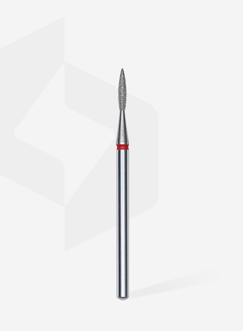 STALEKS PRO رأس مثقاب الأظافر الماسي بشكل لهب أحمر EXPERT بقطر 1.6 مم / جزء العمل 8 مم - Image 2