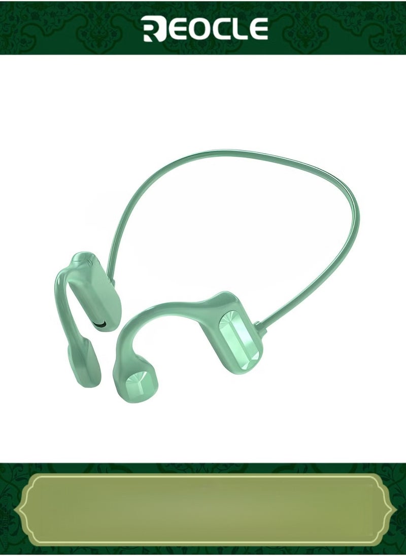 ريوكل سماعات أذن للتوصيل العظمي، سماعات أذن للجري تعمل بالبلوتوث، سماعات أذن لاسلكية مقاومة للعرق للتمرين والجري - Image 1