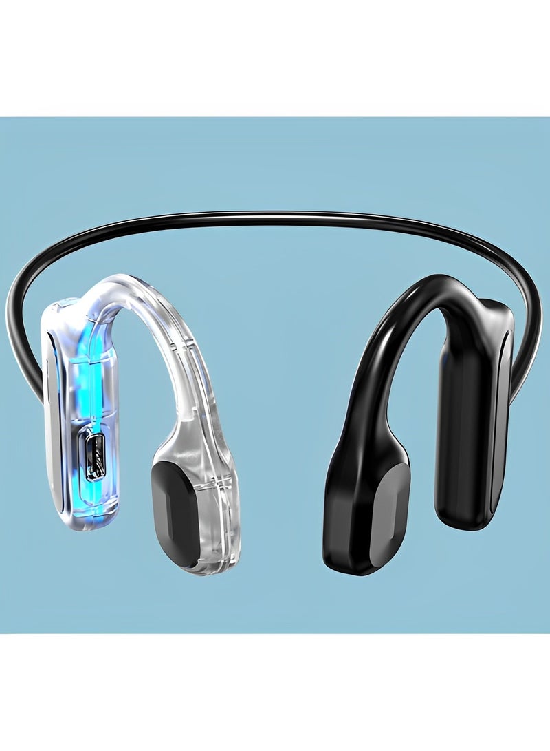 ريوكل سماعات أذن للتوصيل العظمي، سماعات أذن للجري تعمل بالبلوتوث، سماعات أذن لاسلكية مقاومة للعرق للتمرين والجري - Image 4