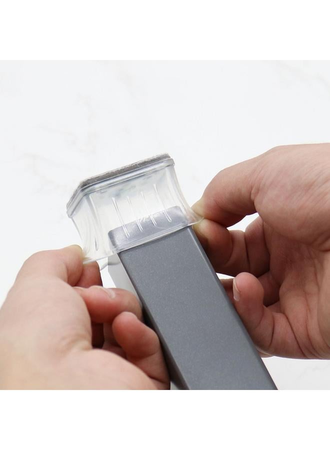 Magic Sliders Square Shape Rubber Felt Pad Set Clear 1.25 - 1.37Inch 26035 - Image 4