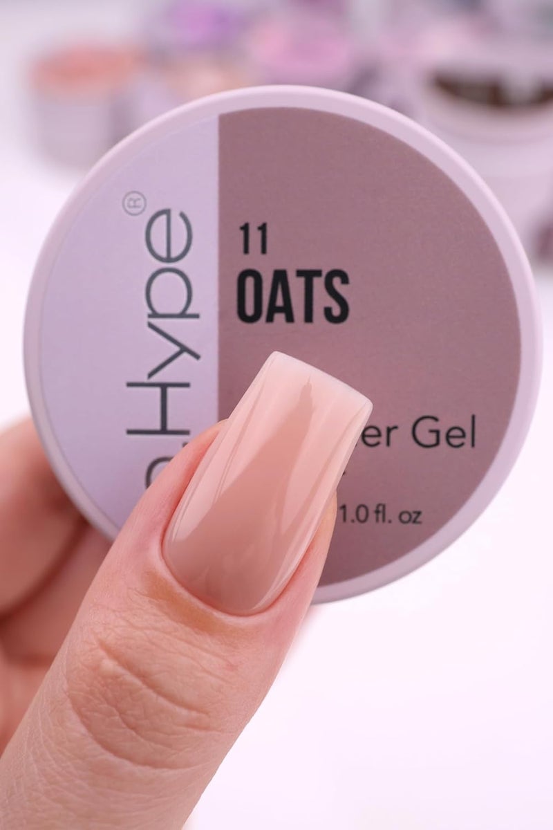 All need matching options IN.HYPE UV/LED Hard Builder Gel for Nail Extension/Strengthening Oats Nude #11 Custom sizing alternatives - Image 4